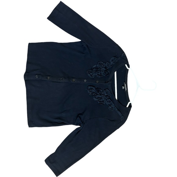 NOTATIONS ,  Black Women’s Size Medium front button down cotton shirt - Picture 1 of 5